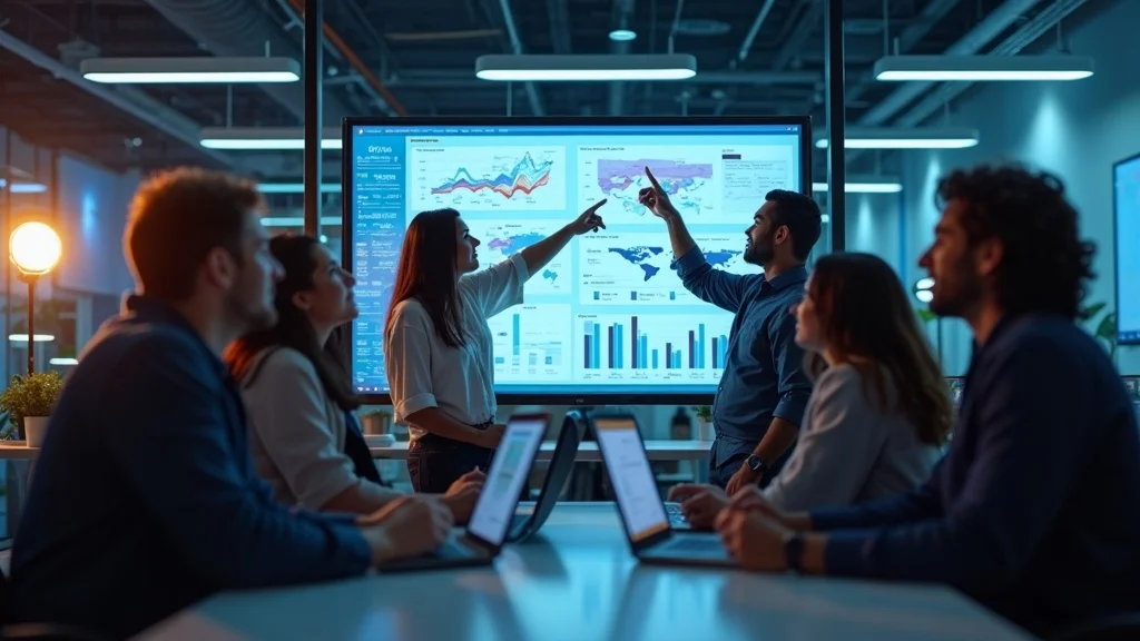 Startup team collaborating over evolving business strategies for content marketing in 2025