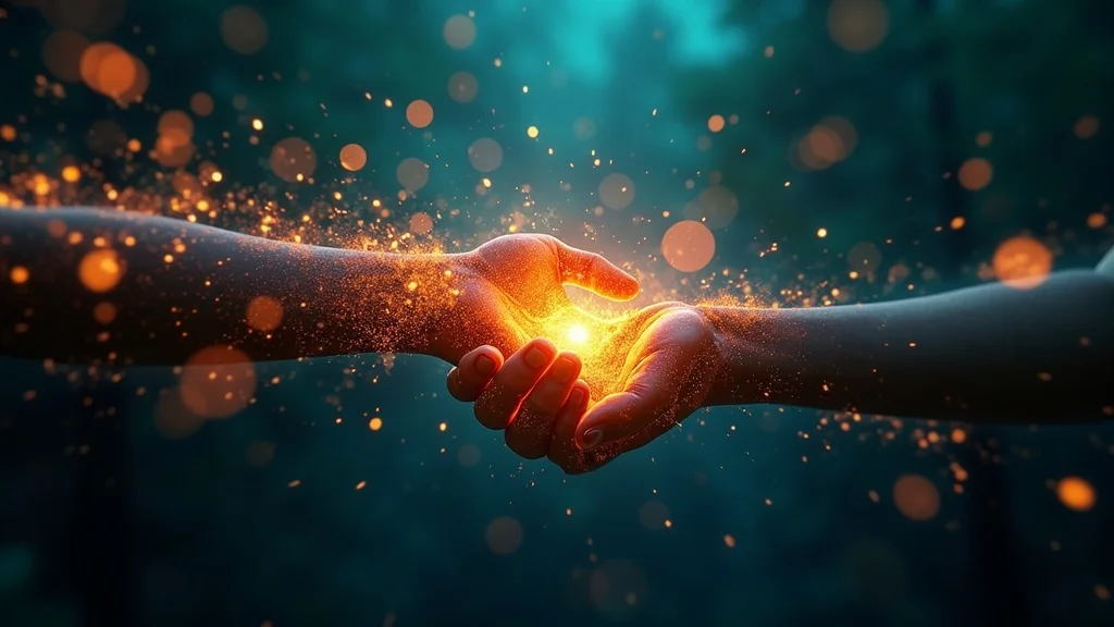 Brand logo emerging from creative digital noise, symbolizing how startup branding tips help cut through content clutter with a clear, unique identity