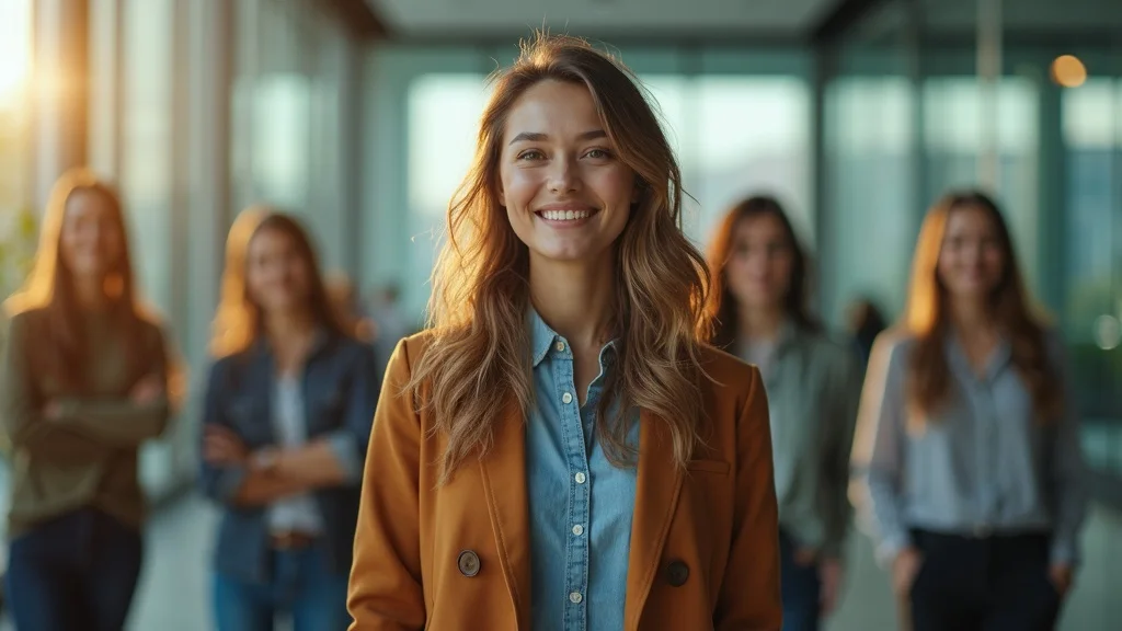 Founder leadership evolution - inspiring startup founder leading diverse team in modern office