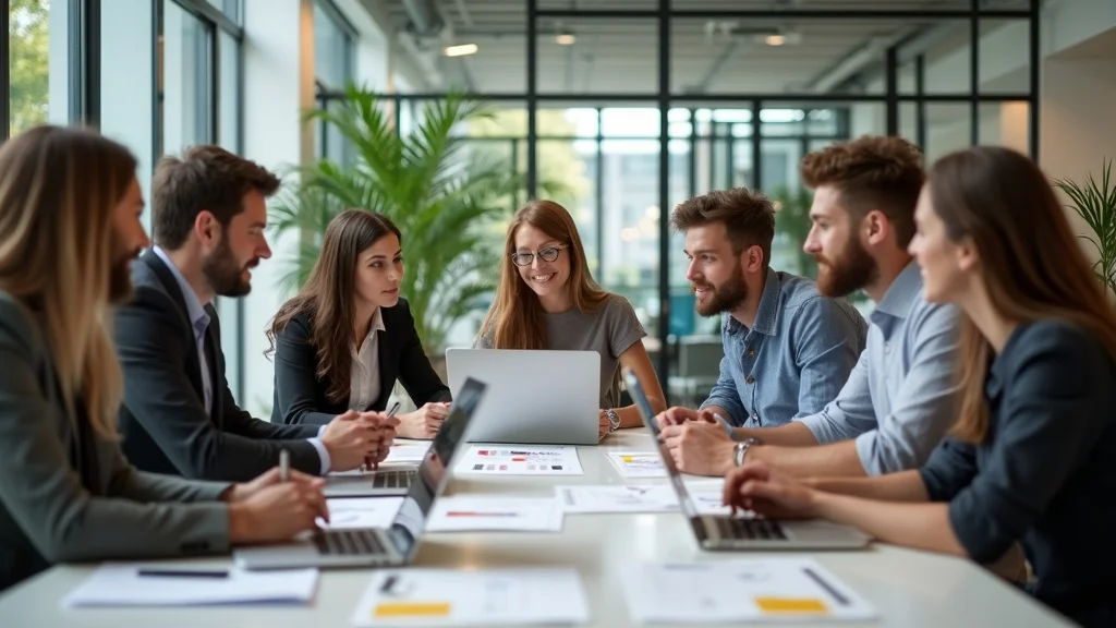startup fundraising timing team brainstorming session in modern office
