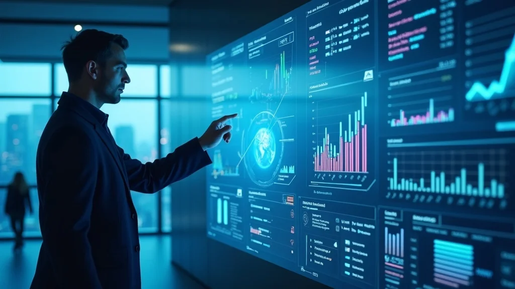 Futuristic AI-powered startup evaluation dashboard illustrating AI startup readiness