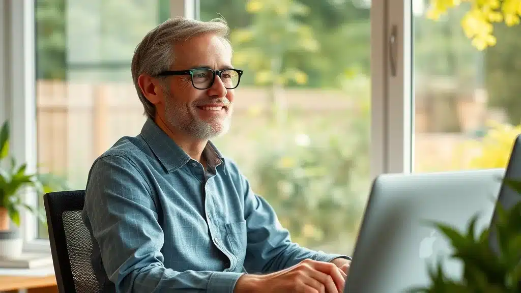 Relaxed HR professional enjoying work-life balance with family outdoors - fractional hr future outlook