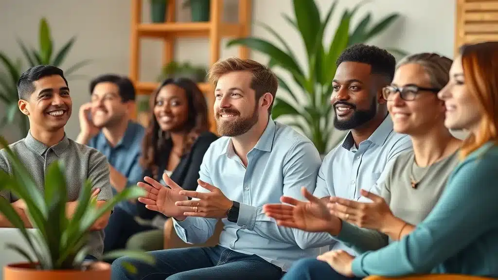 Diverse small business founders and HR consultants in onboarding session - fractional hr target clients