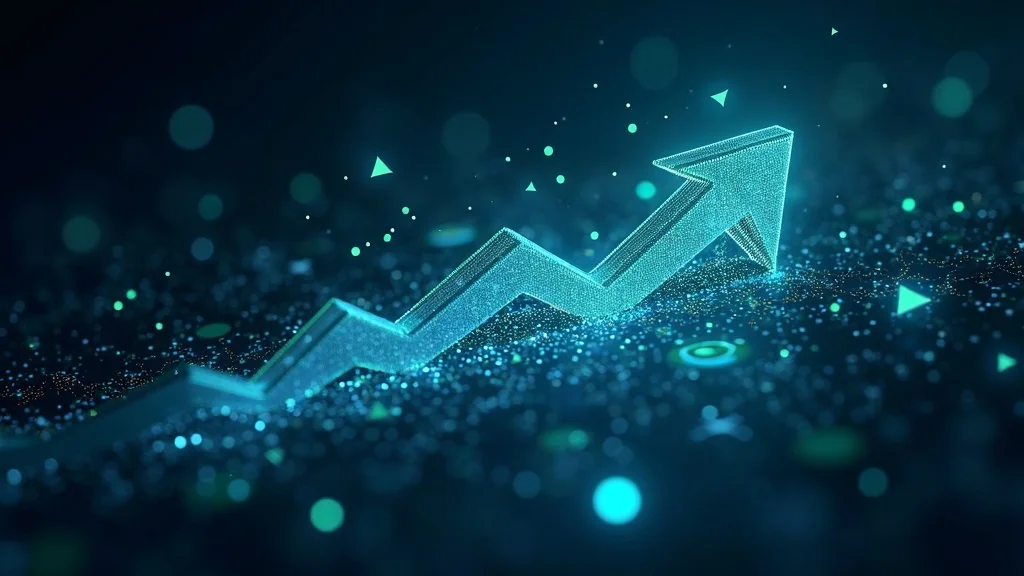 Modern digital mosaic visualizing brand growth, brand mentions, ai engines, glowing graphs, infographic for aeo versus seo in 2026.