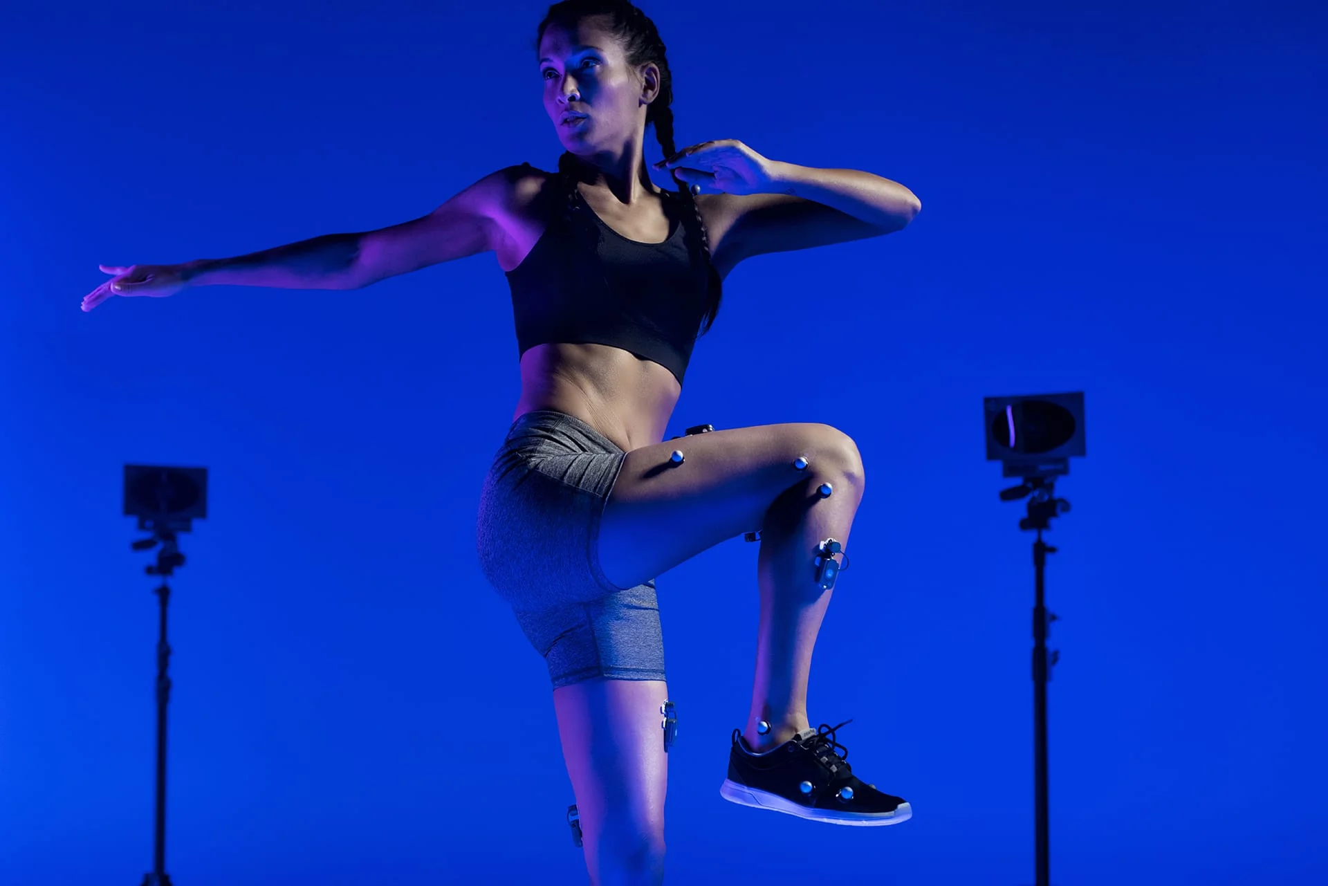 Athlete training with wearable sensors enhancing biomechanics in sports performance and injury prevention