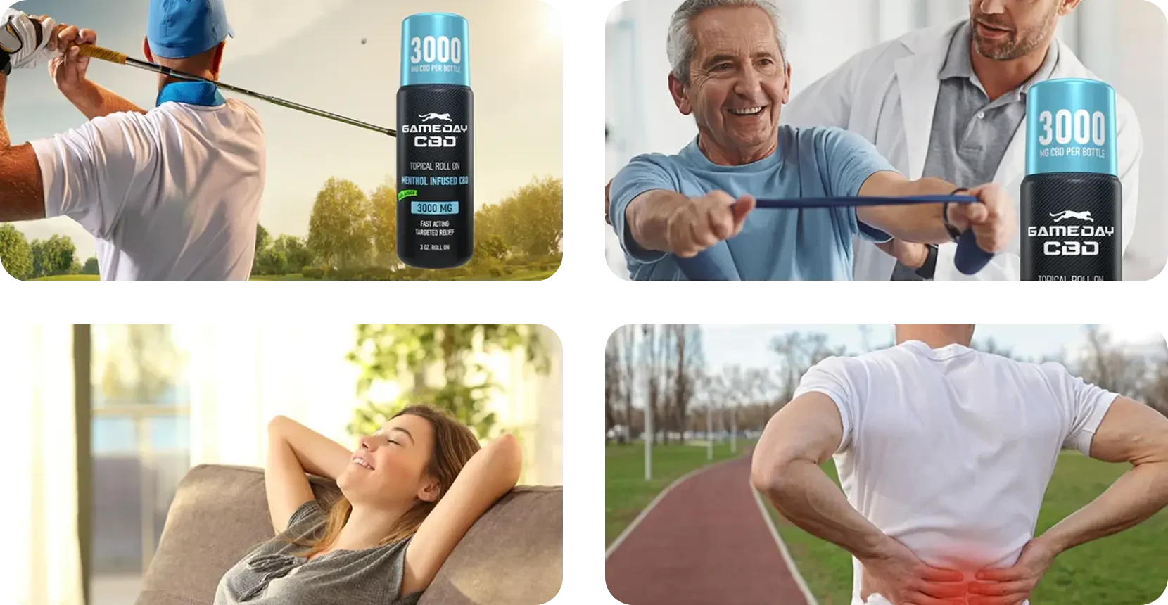 Athlete applying cbd roll-on for targeted pain relief and enhanced mobility