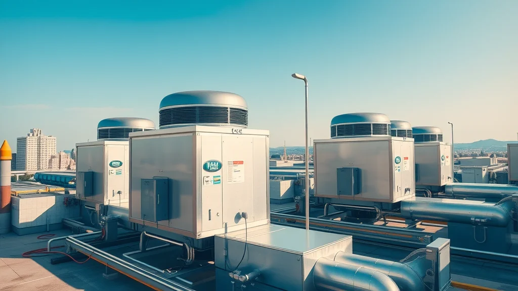 Modern commercial rooftop HVAC system for commercial HVAC maintenance Virginia under hot summer heat