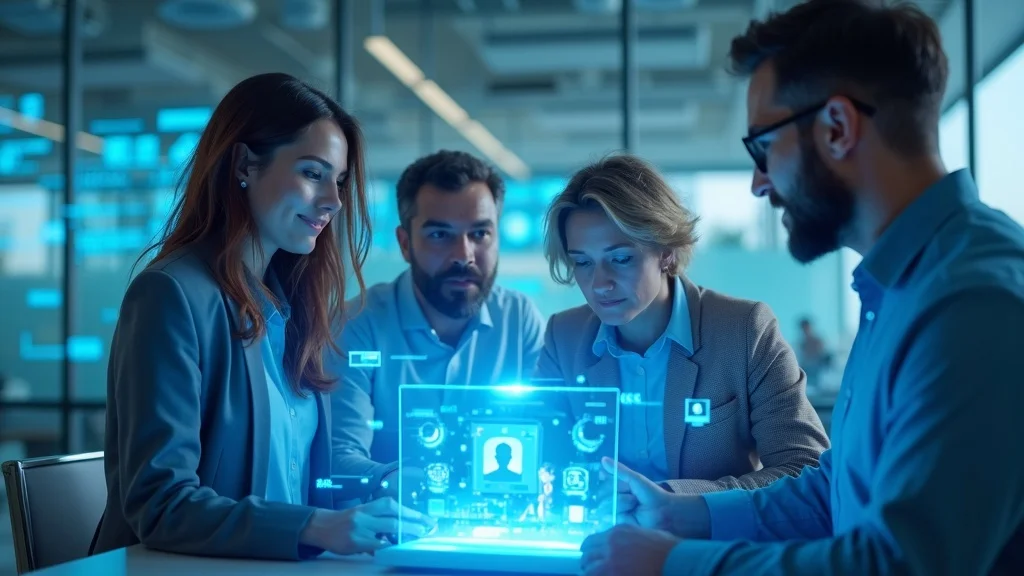 Orange County business owners collaborating with AI search technology