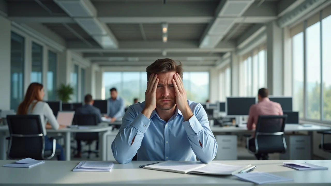 Uncomfortable office environment from poor HVAC maintenance impacting employee productivity