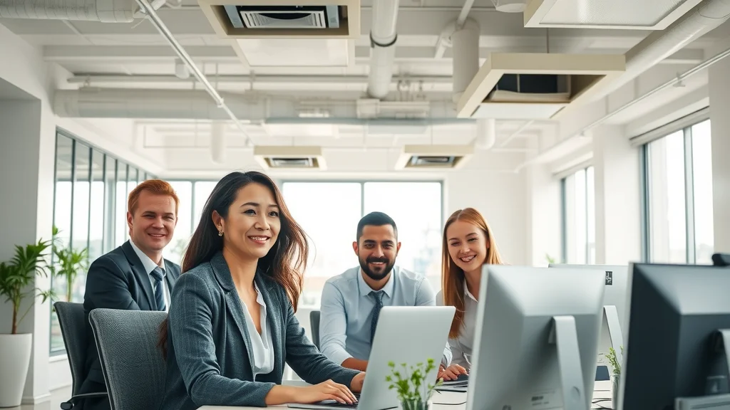 Comfortable commercial office space maintained by efficient commercial HVAC maintenance Virginia