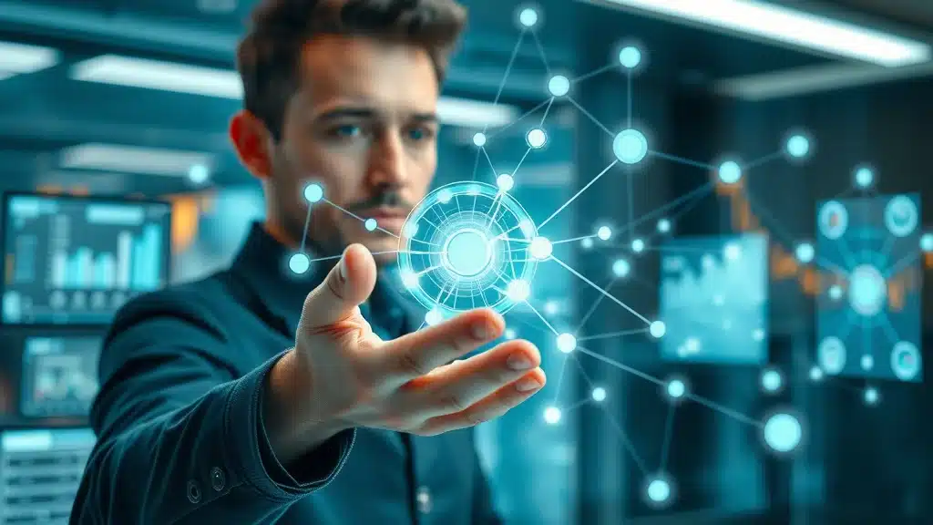 Visualization of structured authority signals driving aeo authority engine AI visibility