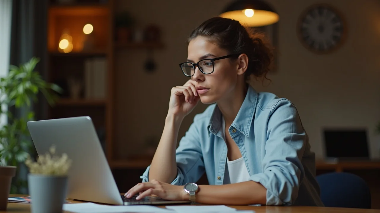 Business owner crafting clear and authoritative content on laptop focusing on ai citations for local businesses